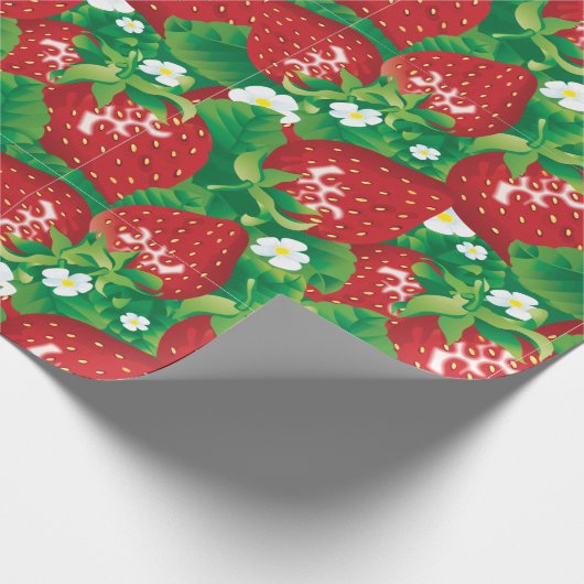 Aardbei Cadeaupapier (Hoek)