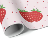 Aardbei Cadeaupapier (Rol Hoek)