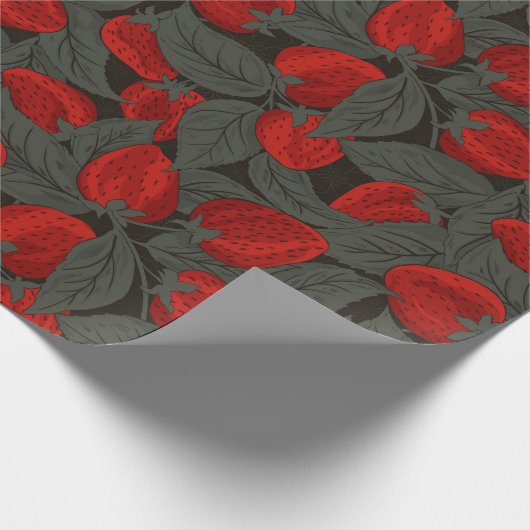 Aardbei Cadeaupapier (Hoek)