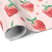 Aardbei Cadeaupapier (Rol Hoek)