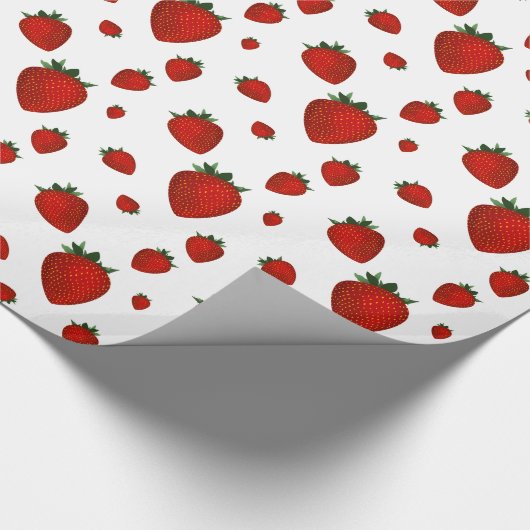 aardbei cadeaupapier (Hoek)