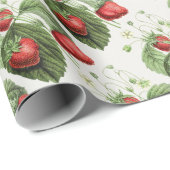  aardbei cadeaupapier (Rol Hoek)