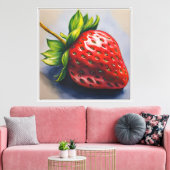 aardbei canvas afdruk (Insitu (Woonkamer))