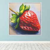 aardbei canvas afdruk (Insitu (Houten vloer))