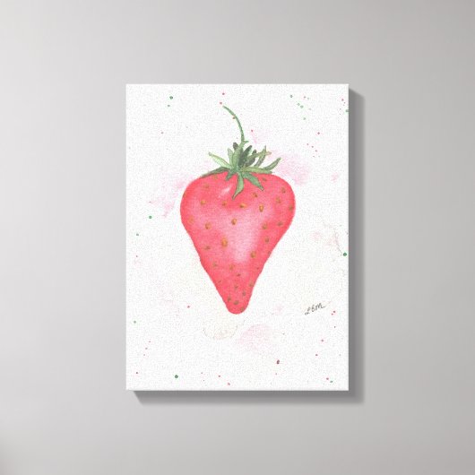Aardbei Canvas Afdruk (Voorkant)