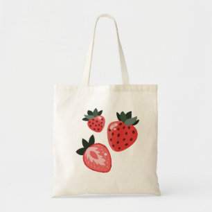 Aardbei-Canvas tas