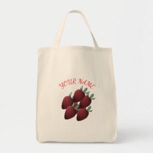 Aardbei-Canvas tas