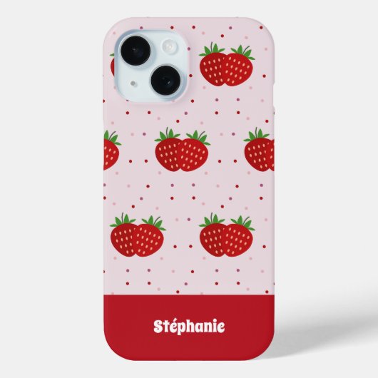 Aardbei Case-Mate iPhone Case (Achterkant)