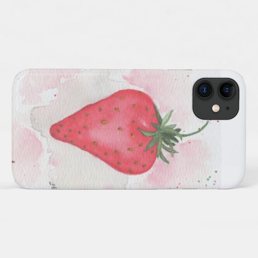 Aardbei Case-Mate iPhone Case (Achterkant (horizontaal))