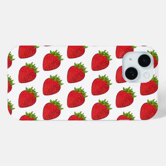 Aardbei Case-Mate iPhone Case (Achterkant (horizontaal))