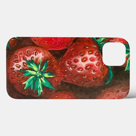 Aardbei Case-Mate iPhone Case (Achterkant (horizontaal))