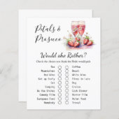 Aardbei Champagne Bloemen Vrijgezellenfeest Spel K (Voorkant / Achterkant)