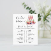 Aardbei Champagne Bloemen Vrijgezellenfeest Spel K (Staand voorkant)