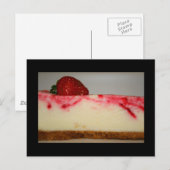 Aardbei Cheesecake Briefkaart (Voorkant / Achterkant)