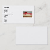 Aardbei Cheesecake Visitekaartje (Voorkant / Achterkant)