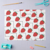 Aardbei Chevron Strepen Tissuepapier (Craft)
