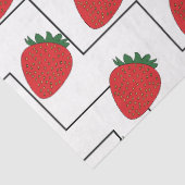 Aardbei Chevron Strepen Tissuepapier (Detail)