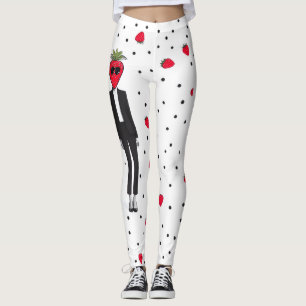 Aardbei Chic – Excentrieke modeleggings Voeg een p Leggings