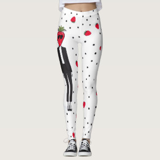 Aardbei Chic – Excentrieke modeleggings Voeg een p Leggings