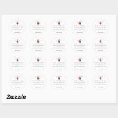 Aardbei Chocolade Ingrediënt Bakkerij Product Ronde Sticker (Vel)