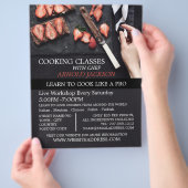 Aardbei Chocolade, Reclame voor Kooklessen Flyer (Hand)