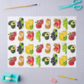 Aardbei citroen avocado druiven fruit ontvlechting tissuepapier (Craft)