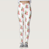 Aardbei Cool Drink Party Grappige Leggings (Voorkant)