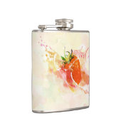 Aardbei Cream Splash! Waterverf Heupfles (Rechts)
