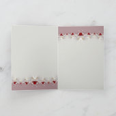 Aardbei & Crème Kant Uitnodigingskaart (Binnen)