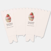 Aardbei Cupcake Dessert Verjaardag Bedankt Bedankdoosjes (Ongevouwen)
