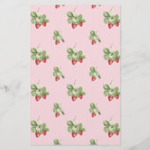 Aardbei Cupcake Roze Baby naar Bee Shower Game Flyer (Achterkant)