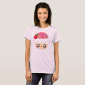 Aardbei Cupcake T-shirt (Voorkant volledig)