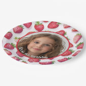 Aardbei Custom foto en naam Paper Bord (Gekanteld)