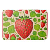 Aardbei Dadaïstische kunstwerk Badmat (Voorkant)