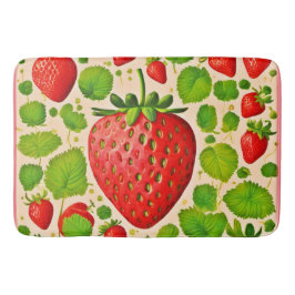 Aardbei Dadaïstische kunstwerk Badmat