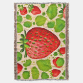 Aardbei Dadaïstische kunstwerk Deken (Voorkant Verticaal)