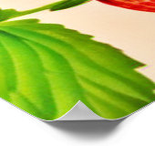 Aardbei Dadaïstische kunstwerk Poster (Hoek)