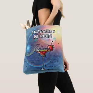 Aardbei Daiquiri (#10 van 12 drankrecept sets) Tote Bag
