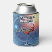 Aardbei Daiquiri (#10 van 12 Drink Recipe Set) Blikjeskoeler (Blikje Achterkant)