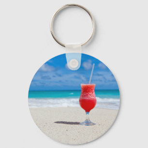 Aardbei Daiquiri 2.25 de" BasisSleutelhanger van Sleutelhanger