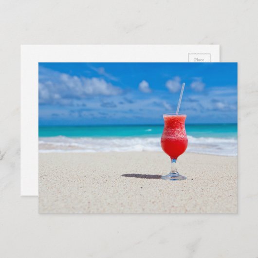 Aardbei Daiquiri Briefkaart (Voorkant / Achterkant)