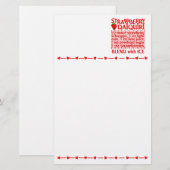 Aardbei Daiquiri briefpapier, pas aan Briefpapier (Voorkant / Achterkant)