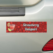 Aardbei Daiquiri Bumpersticker (Op auto)