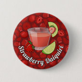 Aardbei Daiquiri Button (Voorkant)