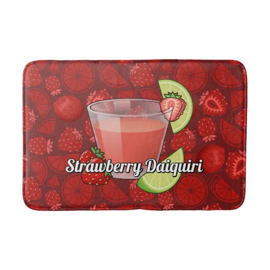 Aardbei Daiquiri Cocktail Badmat (Voorkant)