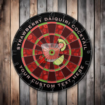Aardbei Daiquiri Cocktail Dartbord