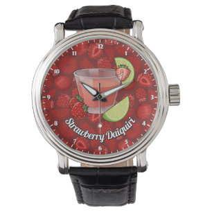 Aardbei Daiquiri Cocktail Horloge