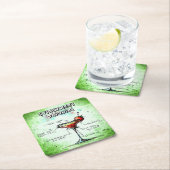 Aardbei Daiquiri Drink Recipe Kartonnen Onderzetters (Insitu)