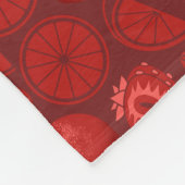 Aardbei Daiquiri Fleece Deken (Hoek)