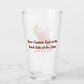 Aardbei Daiquiri Glass Glas (Achterkant)